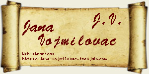 Jana Vojmilovac vizit kartica